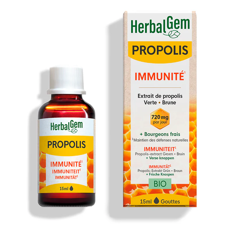 Propolis Gouttes Immunité Bio 15ml HerbalGem