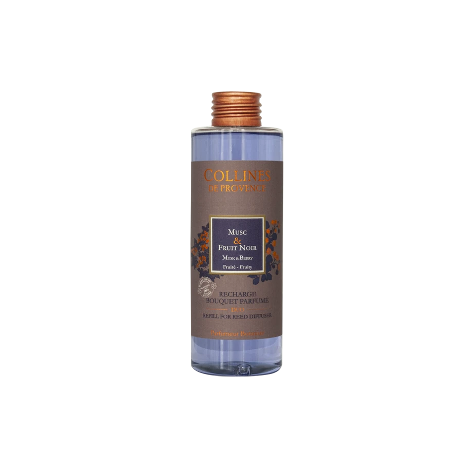 Recharge Bouquet Parfumé Musc & Fruit Noir 200ml Collines de Provence