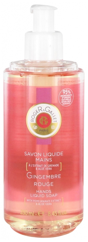 Savon Liquide Mains Gingembre Rouge 250ml Roger & Gallet