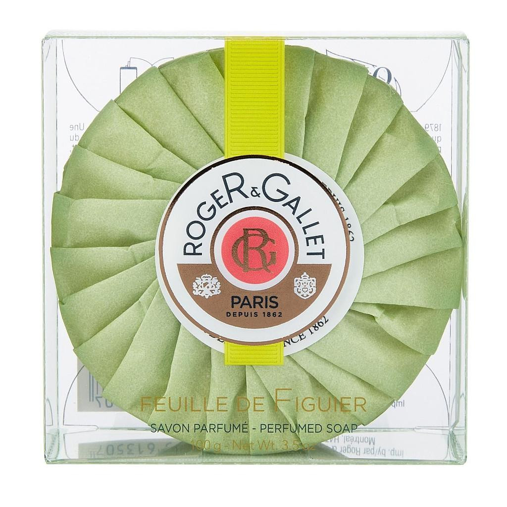 Savon Boite Cristal Feuille de Figuier Roger & Gallet