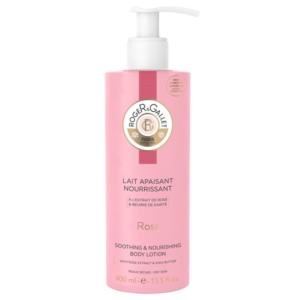 Lait Apaisant Nourrissant Rose 400ml Roger & Gallet