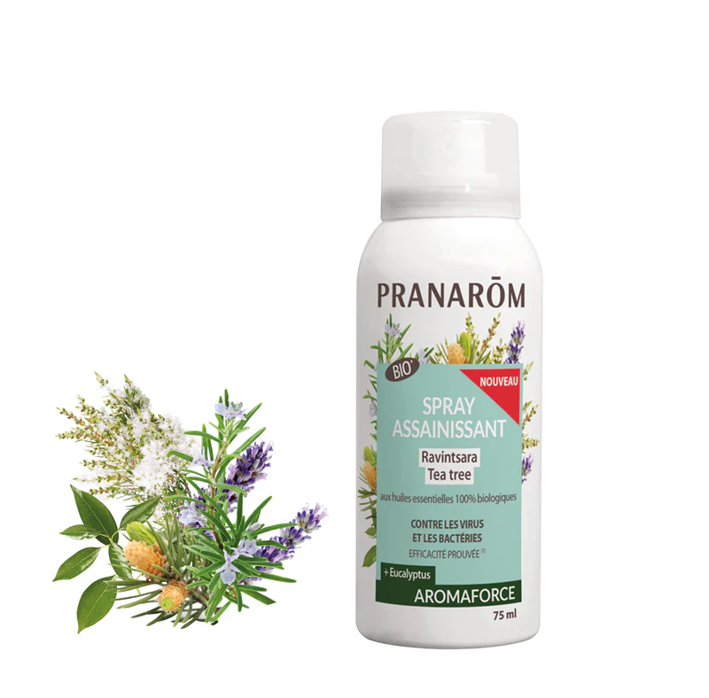 Spray Assainissant Ravintsara Tea Tree Bio 75ml Pranarôm