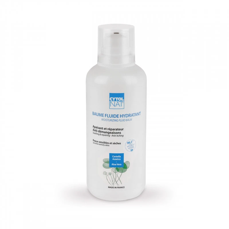 Baume Fluide Hydratant Soin Corps pour Peaux Sensibles et Très Sèches 400 ml Cytolnat
