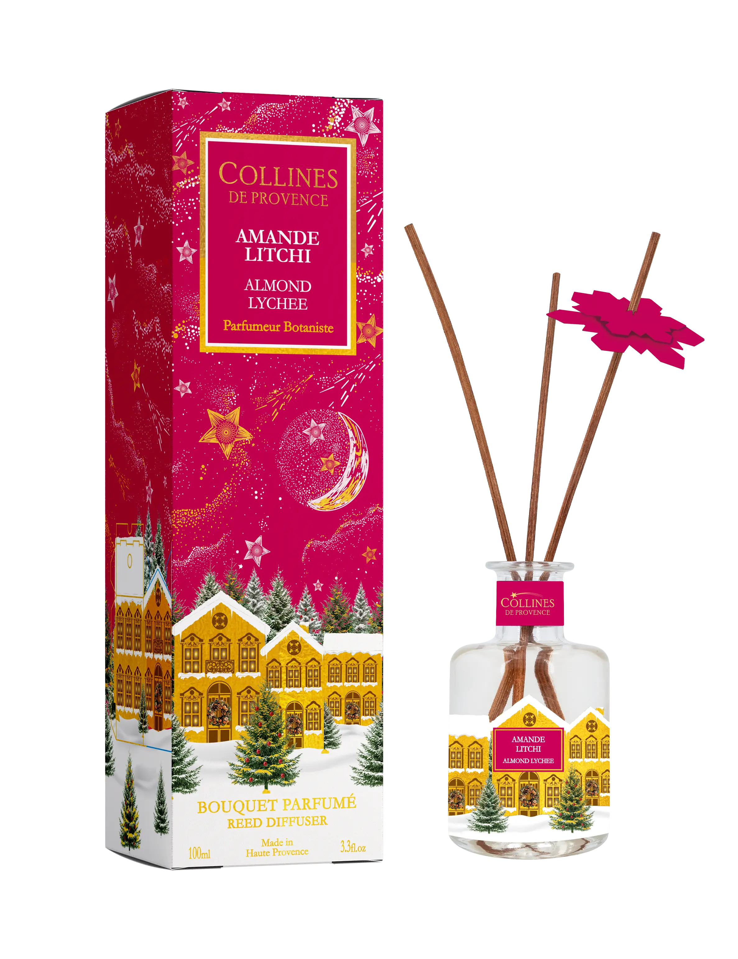 Bouquet Parfumé Amande Litchi 100ml Collines de Provence