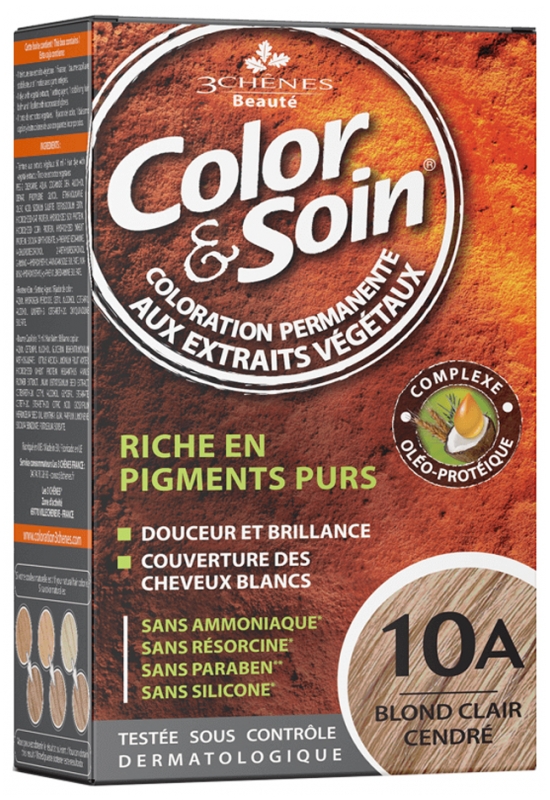 Coloration Blond clair cendre 10A Color & Soin Les 3 Chênes
