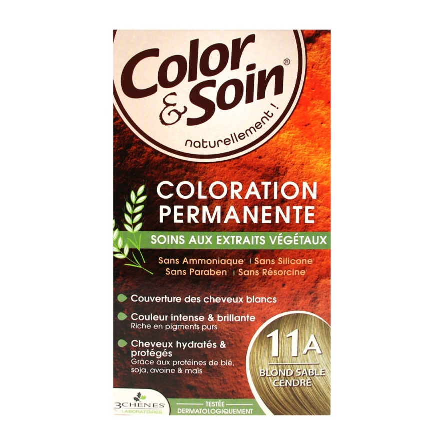 Coloration Blond sable cendre 11A Color & Soin Les 3 Chênes