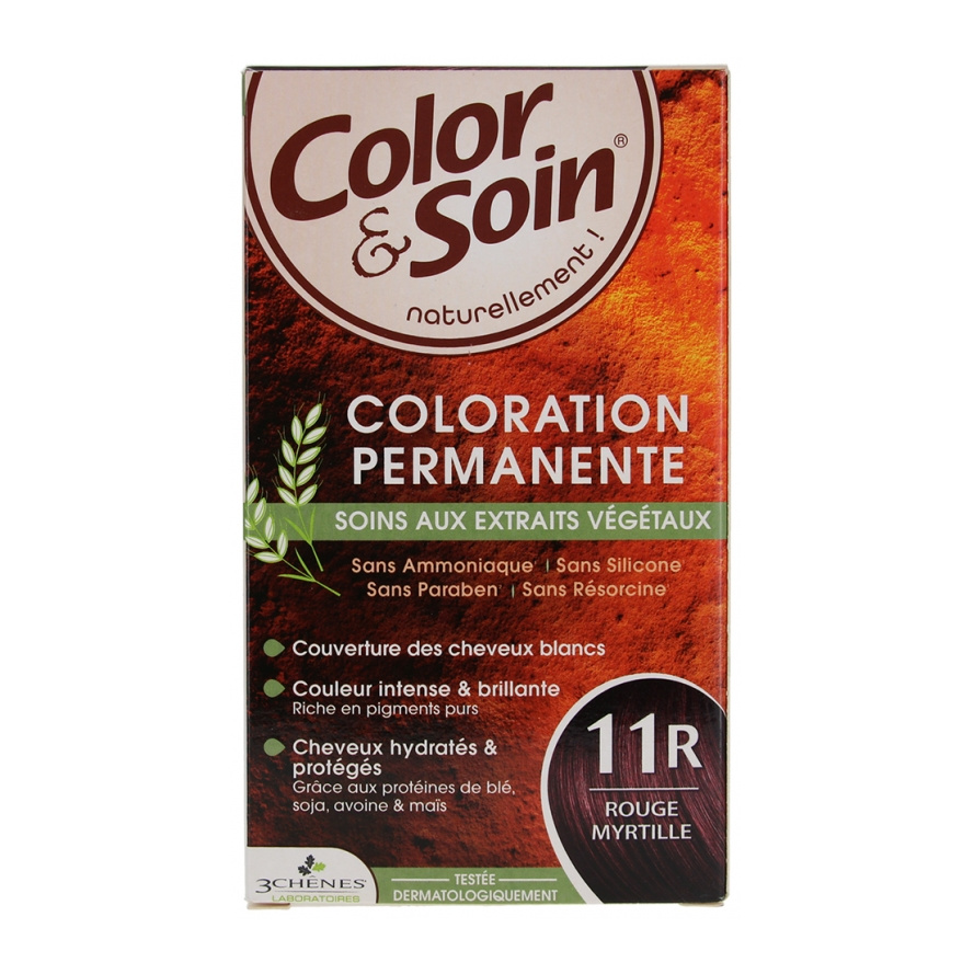 Coloration Rouge myrtille 11R Color & Soin Les 3 Chênes