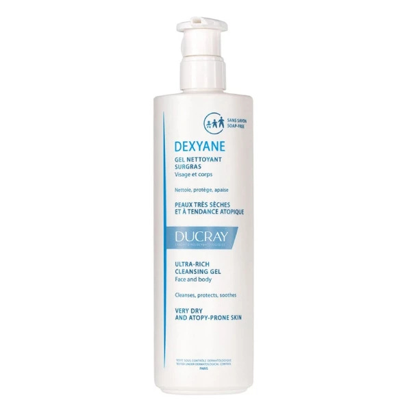 Dexyane Gel Nettoyant Surgras 400ml Ducray