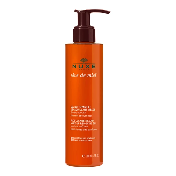 Rêve de Miel gel nettoyant démaquillant visage Nuxe